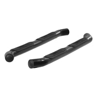 3" Round Black Steel Side Bars Select Toyota FJ Cruiser