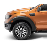 Bushwacker 20121-02 Black Extend-A-Fender Style Smooth Finish Front Fender Flares for 2019-2022 Ford Ranger