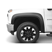 Bushwacker 40163-02 Black Extend-A-Fender Style Smooth Finish Front Fender Flares for 2020-2022 Chevrolet Silverado 2500/3500