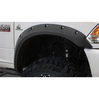 Bushwacker 50921-02 Black Max Coverage Pocket/Rivet Style Smooth Finish 4-Piece Fender Flare Set for 2010-2018 Dodge Ram 2500 3500 (Includes Dually)