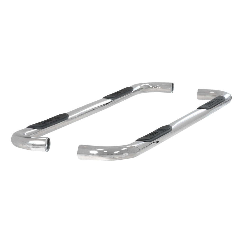 3" Round Polished Stainless Side Bars Select Silverado Sierra 1500 2500 3500