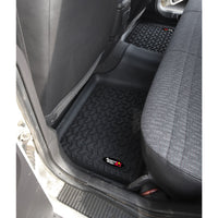 Floor Liners Rear Black; 84-01 Jeep Cherokee XJ