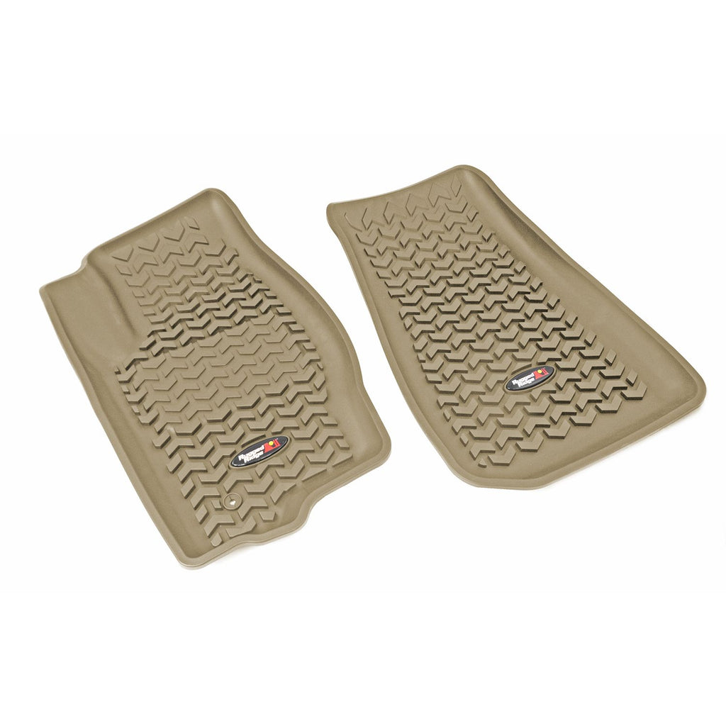 Rugged Ridge 13920.28 | Floor Liners, Front, Tan; 05-10 Jeep WK/XK