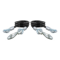 44" Safety Cables with 2 Snap Hooks (7500 lbs Vinyl-Coated 2-Pack)