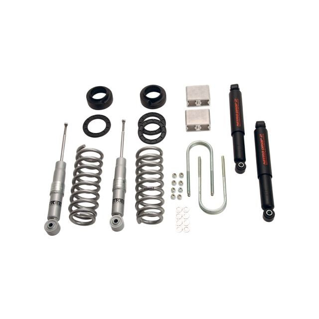 BELLTECH 608SP LOWERING KITS  Front And Rear Complete Kit W/ Street Performance Shocks 2004-2012 Chevrolet Colorado/Canyon (Ext Cab) Z85 suspension 1 in. or 2 in. F/3 in. R drop W/ Street Performance Shocks