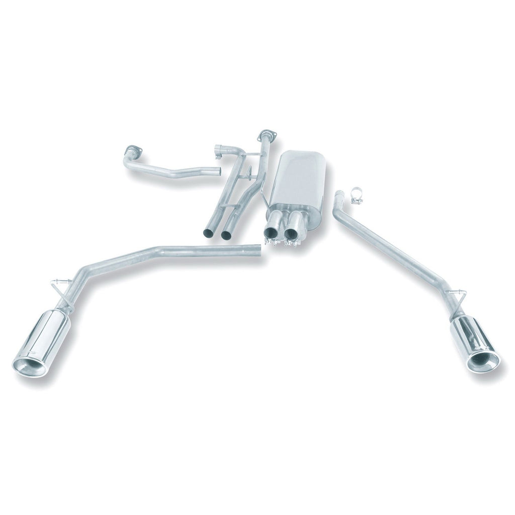 Borla 140079 | Borla Touring Cat-Back  Exhaust System for 2004-2015 Nissan Titan 5.6L V8 Automatic and Manual Transmission; 2 and 4WD; Crew Cab/Ext Cab Short Bed.