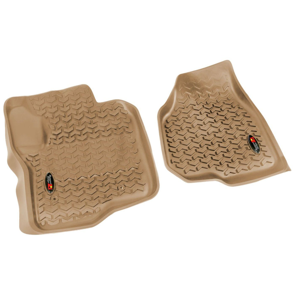 Rugged Ridge 83902.30 | Floor Liners, Front, Tan; 12-16 Ford F-250/F-350 Reg/Ext/SuperCrew