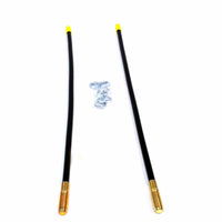 Fits All Warn Plows; 2 Foot Height; Red Tip; Set of 2