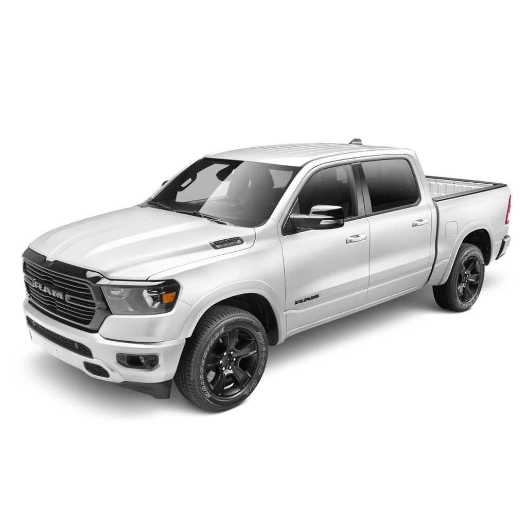 Bushwacker 50920-15 OE Style Color Matched Brite White Clear Coat 4-Piece Fender Flare Set for 2016-2018 Dodge Ram 1500 (Excludes R/T/Rebel); 2019-2022 Ram 1500 Classic (Excludes Rebel Models)