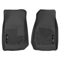 Husky Liners 53571 | Husky Liners Front Floor Liners, Fits 07-17 WRANGLER 2/4 DOOR  XACT CONTOUR FRONT ROW