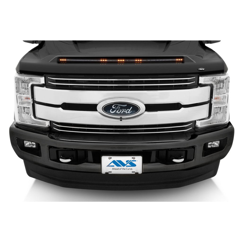 Auto Ventshade 753135-G1 Aeroskin LightShield Color Hood Protector Shadow Black for 2017-2018 Ford F-250/350/450