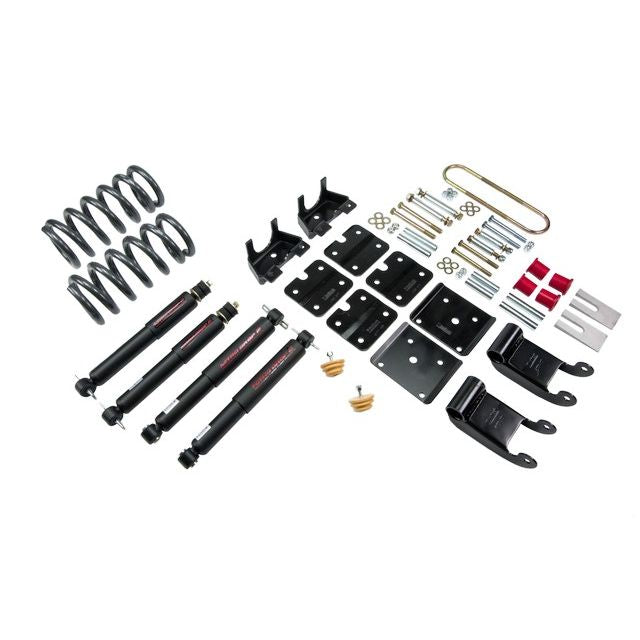 BELLTECH 769ND LOWERING KITS  Front And Rear Complete Kit W/ Nitro Drop 2 Shocks 1995-2002 Chevrolet Astro/Safari (2WD w/ Factory Steel Leaf) 2.5 in. F/3.5 in. R drop W/ Nitro Drop II Shocks