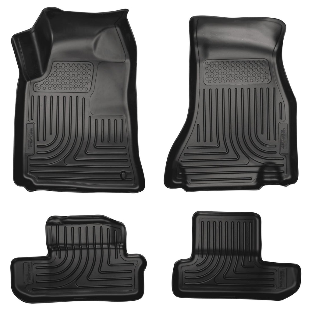 Husky Liners 98021 | Husky Liners Front & 2nd Seat Floor Liners, Fits 08-10 CHALLENGER FRONT & SECOND SEAT WEATHERBEATERS FLOOR LINERS BLACK