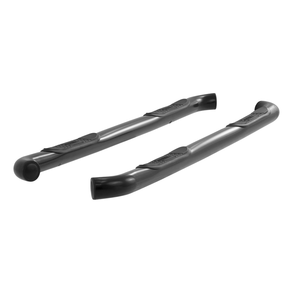 3" Round Black Steel Side Bars Select Ford F-150 Lincoln Mark LT