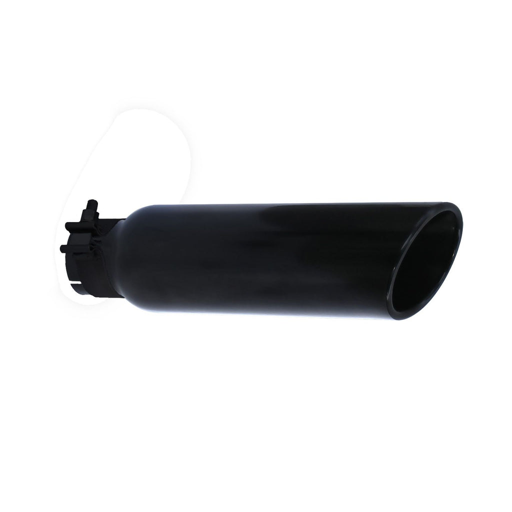 Go Rhino - GRT225414B - Black Powder Coated Stainless Steel Exhaust Tip
