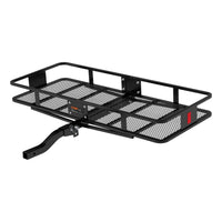 60" x 24" Black Steel Basket Cargo Carrier (Folding 2" Shank 500 lbs.)