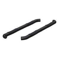 3" Round Black Steel Side Bars Select Nissan Titan XD