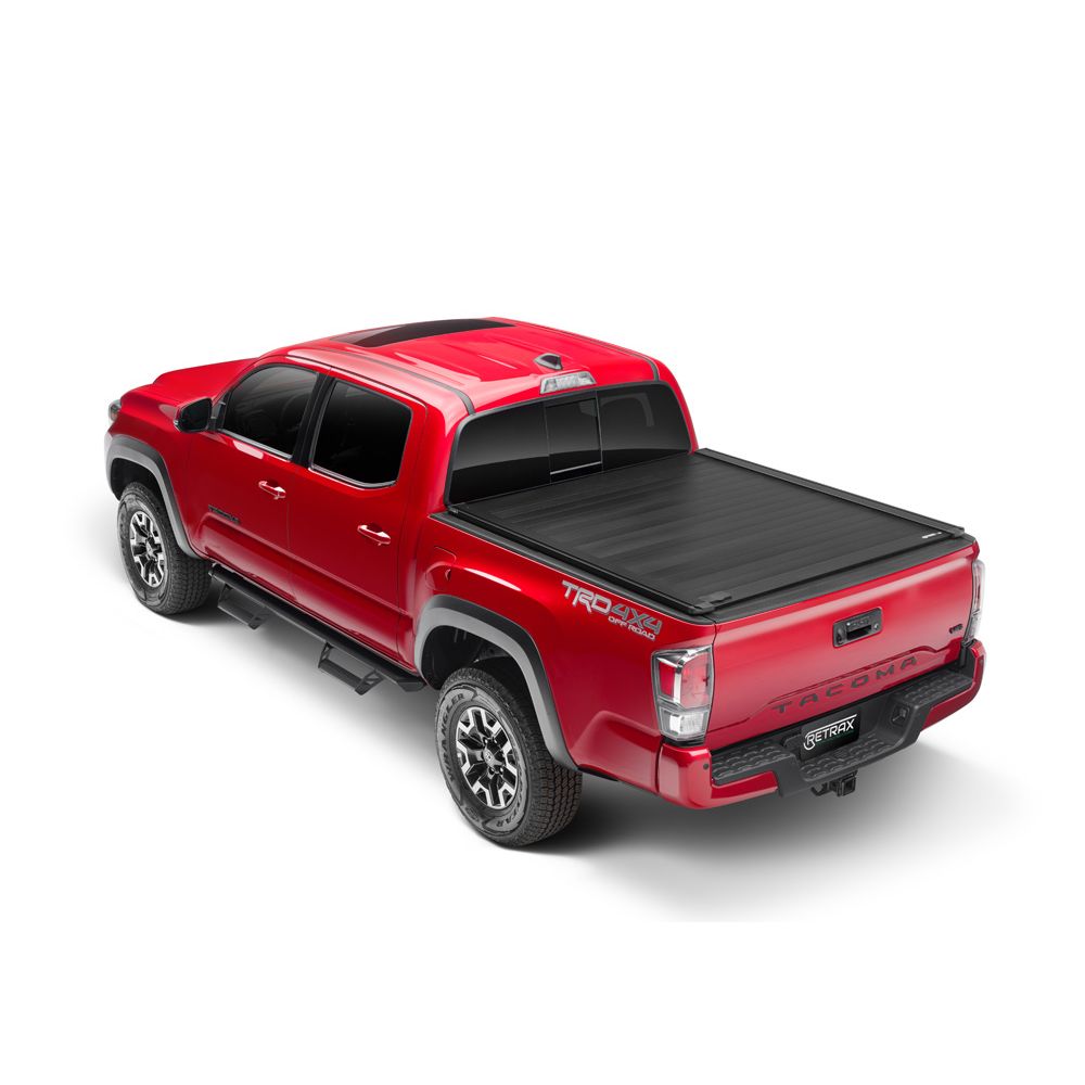 Retrax 80812 - RetraxPRO MX Retractable Tonneau Cover - Rugged - Aluminum Construction - Matte Black - 2005-2015 Toyota Tacoma Regular/Access/Double Cab 6' Bed without Stake Pockets