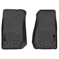 Husky Liners 18041 | Husky Liners Front Floor Liners, Fits 14-16 WRANGLER JK 2/4 DOOR FRONT FLOOR LINER WEATHERBEATER BLACK