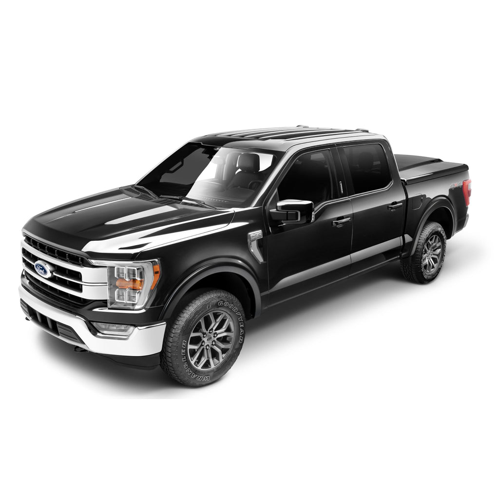 Bushwacker 20948-82 OE Style Color Matched Shadow Black 4-Piece Fender Flare Set for 2018-2020 Ford F-150