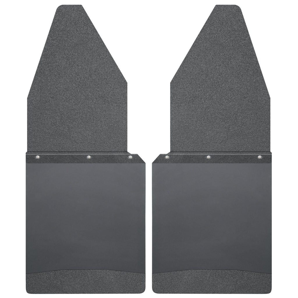 Husky Liners 17105 | Husky Liners Kick Back Mud Flaps 12 Wide - Black Top and Black Weight, Fits 88-C FORD KICK BACK MUD FLAPS FRONT 12IN WIDE - BLACK TOP AND BLACK WEIGHT