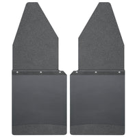 Husky Liners 17105 | Husky Liners Kick Back Mud Flaps 12 Wide - Black Top and Black Weight, Fits 88-C FORD KICK BACK MUD FLAPS FRONT 12IN WIDE - BLACK TOP AND BLACK WEIGHT