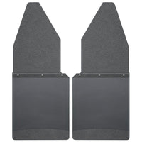 Kick Back Mud Flaps 12" Wide - Black Top and Black Weight