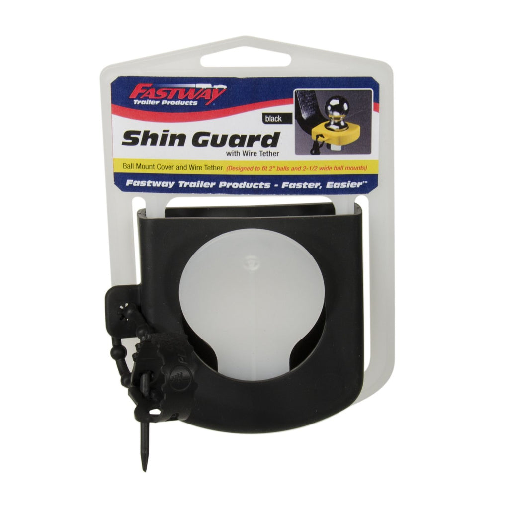 Cushioning cover for exposed ball mount saves your shins from bumps and bruises.