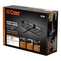 60" x 20" Black Steel Basket Cargo Carrier (Fixed 2" Shank 500 lbs.)