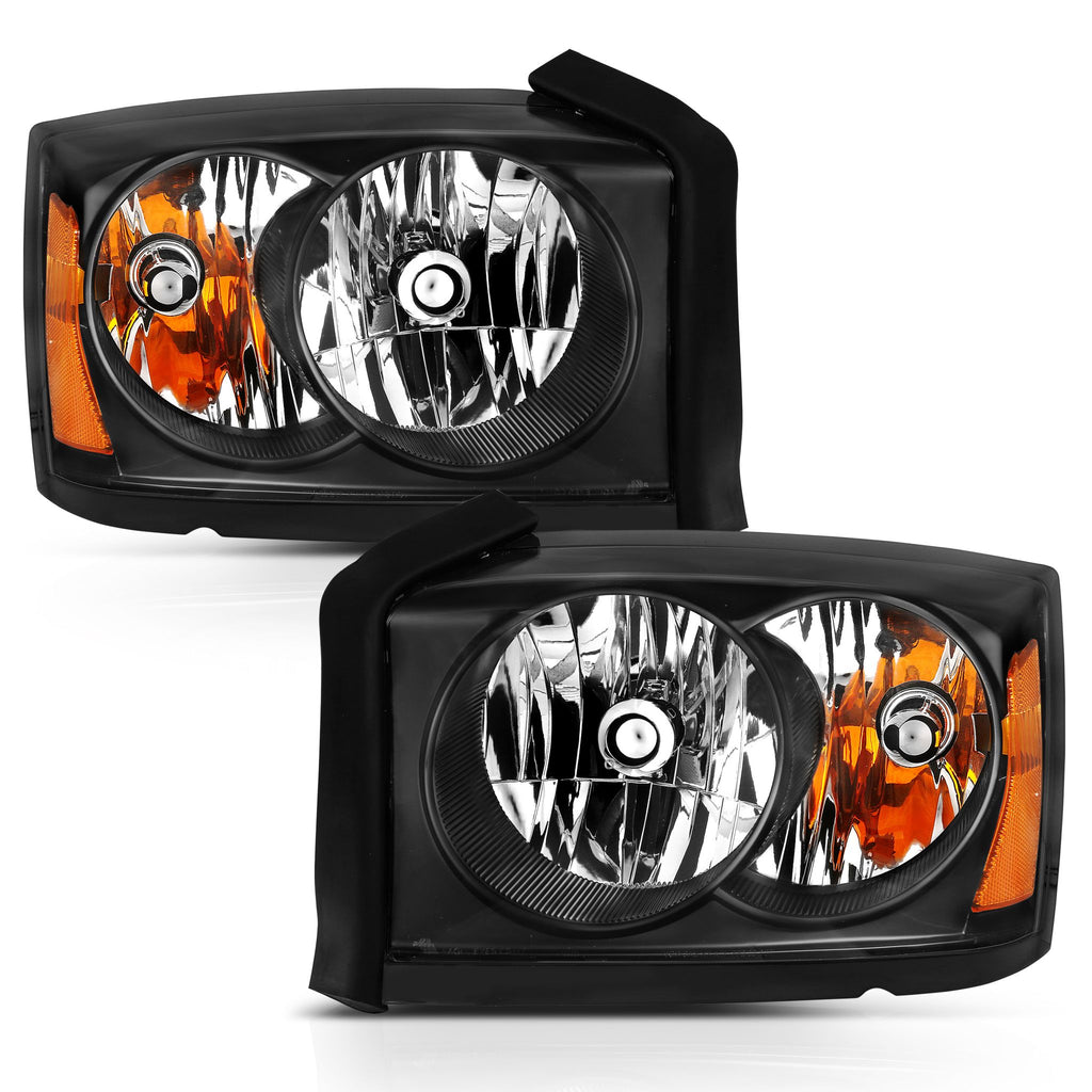 ANZO USA-111454 | Crystal Headlights; Black Housing; Clear Lens; Pair