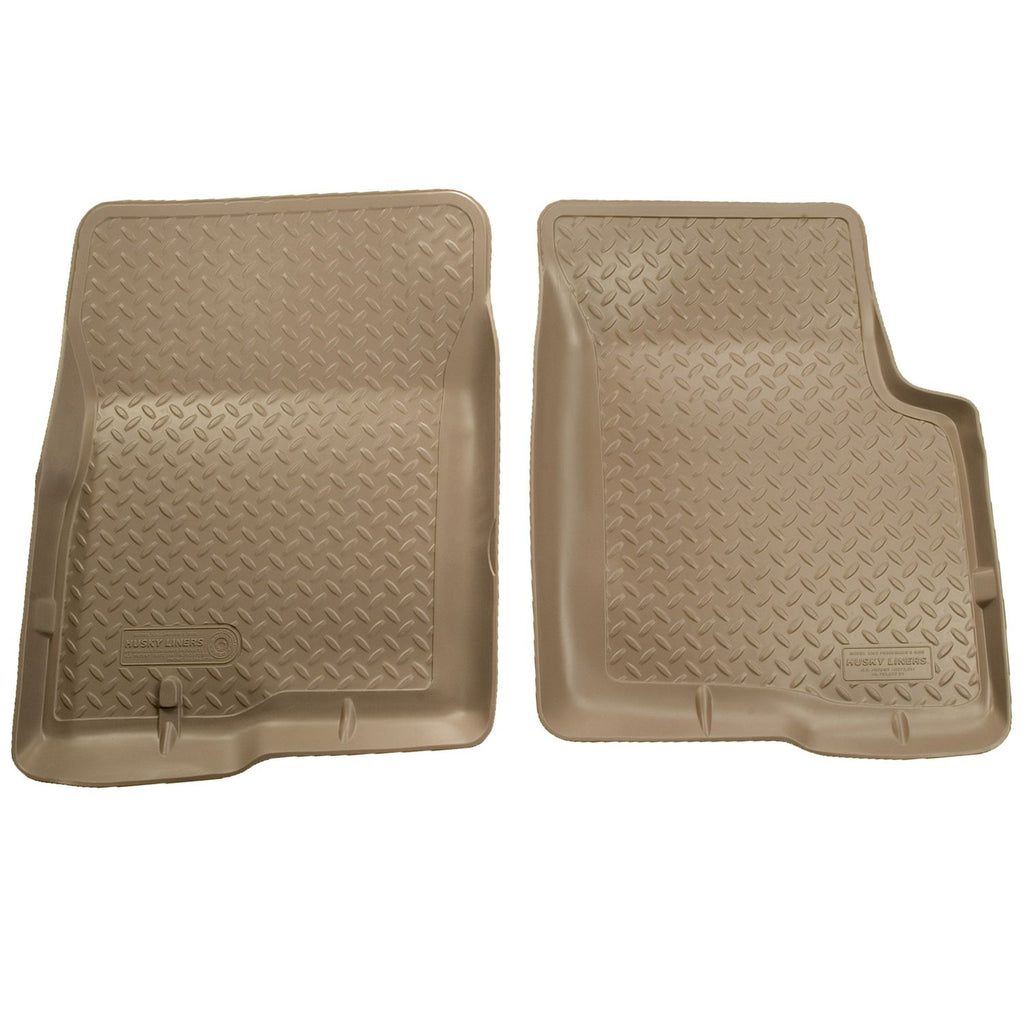 Husky Liners 33403 | Husky Liners Front Floor Liners, Fits 97-02 EXPEDITION/98-02 NAVIGATOR/01-03 F150 SUPERCREW TAN FRONT SEAT FLOOR LINER