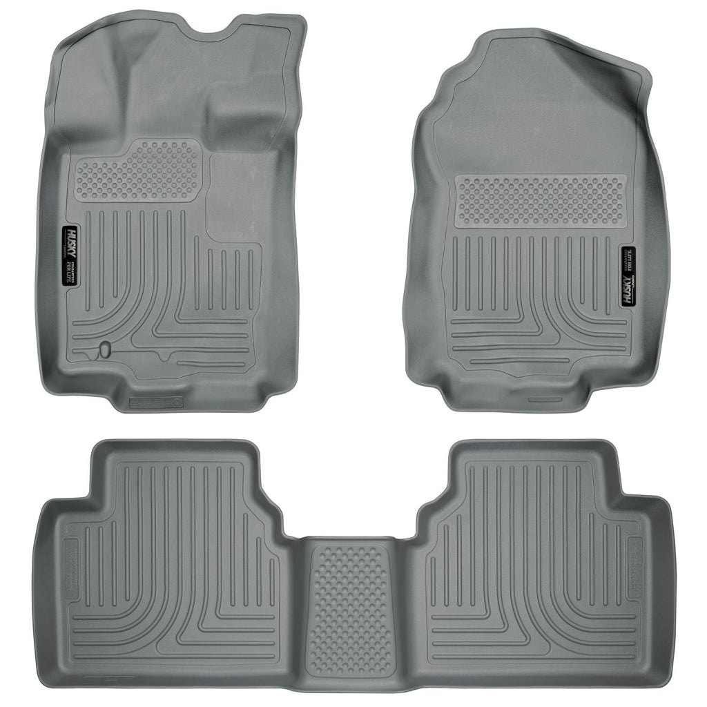 Husky Liners 98362 | Husky Liners Front & 2nd Seat Floor Liners, Fits 10-12 FUSION/MILAN/06-12 ZEPHYR/10-12 MKZ CUSTOM MOLDED FRONT & 2ND SEAT LINER GREY
