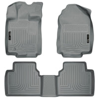Husky Liners 98362 | Husky Liners Front & 2nd Seat Floor Liners, Fits 10-12 FUSION/MILAN/06-12 ZEPHYR/10-12 MKZ CUSTOM MOLDED FRONT & 2ND SEAT LINER GREY