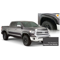 Bushwacker 30918-63 Pocket/Rivet Style Color Matched Magnetic Grey Metallic 4-Piece Fender Flare Set for 2017-2021 Toyota Tundra must remove mudflaps