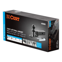 3-in-1 ATV Ball Mount with 2" Shank and 1-7/8" Trailer Ball