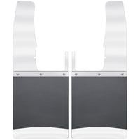 Husky Liners 17098 | Husky Liners Kick Back Mud Flaps Front 12 Wide - Stainless Steel Top and Weight, Fits 09-18 RAM KICK BACK MUD FLAPS FRONT 12IN WIDE - STAINLESS STEEL TOP AND WE
