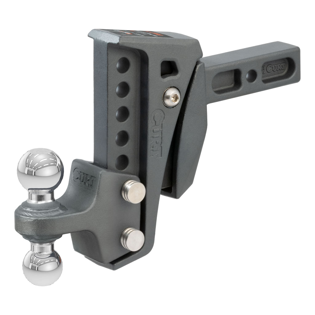 Rebellion XD Adjustable Cushion Hitch (2" Shank 2" 2-5/16" Balls 15K)