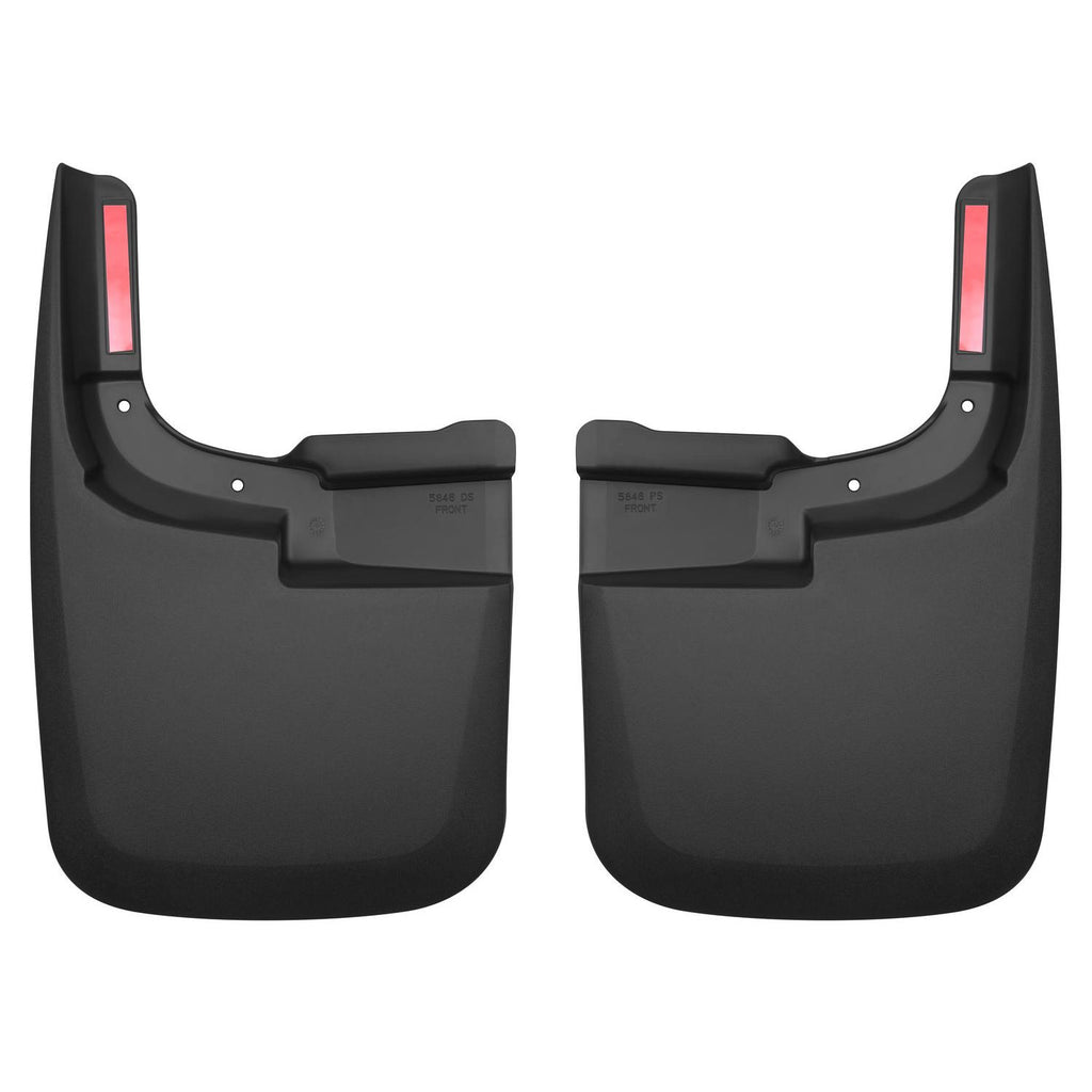 Husky Liners 58461 | Husky Liners Front Mud Guards, Fits 17-C F250/F350 SUPER DUTY W/O FLARES FRONT CUSTOM MUD GUARDS BLACK