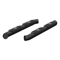 Big Step 4" Black Aluminum Round Side Bars Select Jeep Wrangler JL