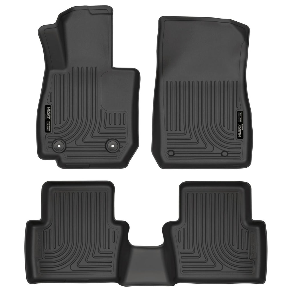 Husky Liners 96701 | Husky Liners Front & 2nd Seat Floor Liners; Front & 2nd Seat Floor Liners, Fits 16-C CX-3 WEATHERBEATER SERIES BLACK