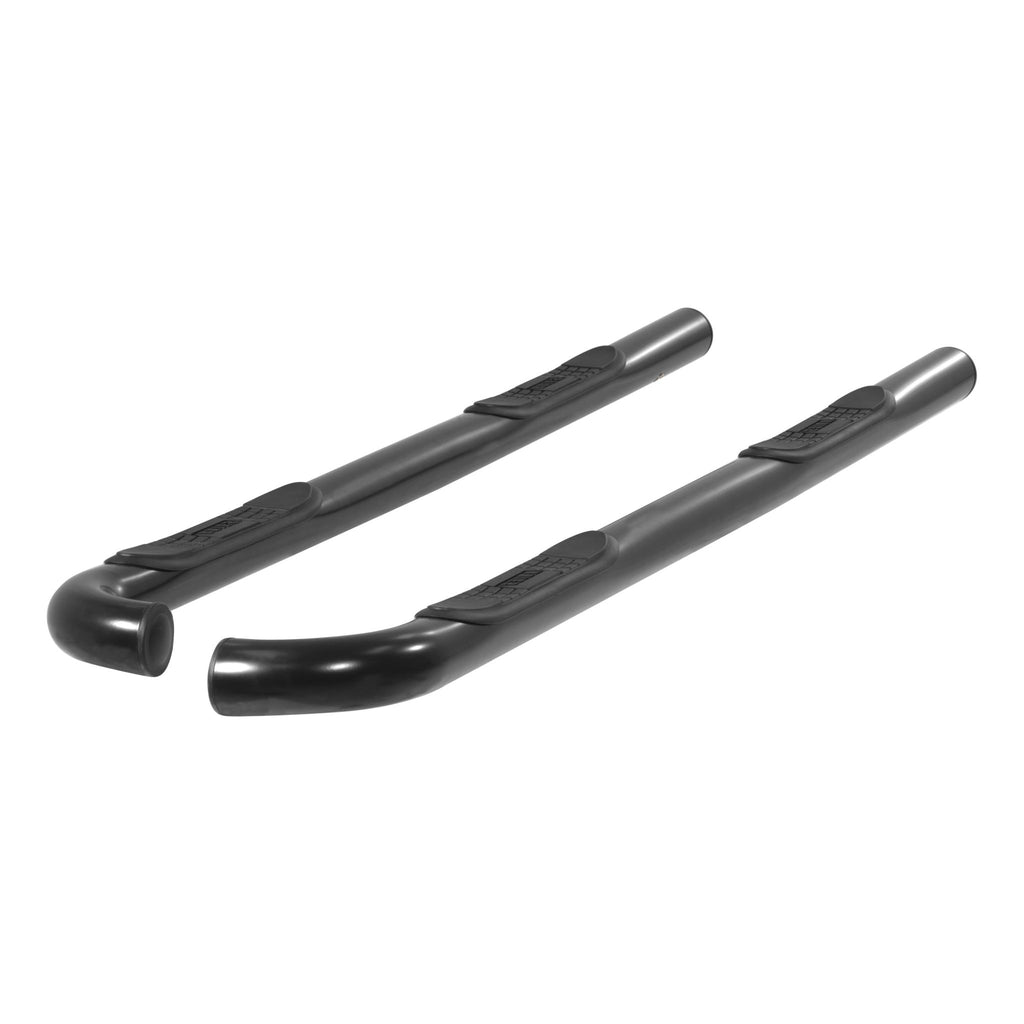 3" Round Black Steel Side Bars Select Toyota Tacoma