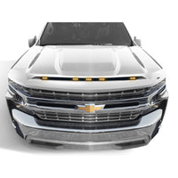 Auto Ventshade 753123-GAZ Aeroskin LightShield Color Hood Protector Summit White for 2016-2018 Chevrolet Silverado 1500 2019 Chevrolet Silverado 1500 LD