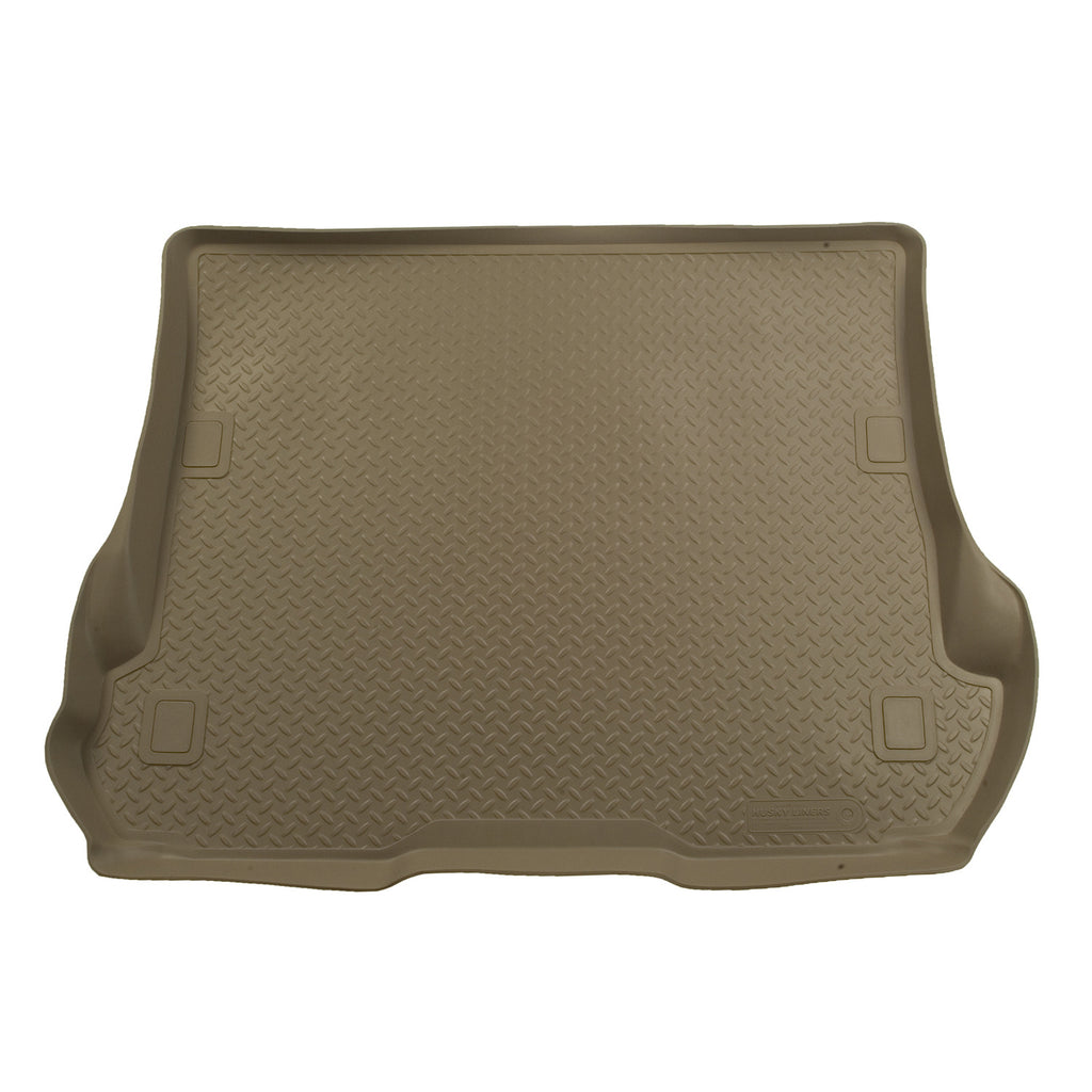 Husky Liners 23803 | Husky Liners Cargo Liner Behind 2nd Seat, Fits 00-05 EXCURSION REAR 5 FT CARGO LINER TAN - CAN MOUNT 3RD SEAT ON TOP OF LINER VIA CUTTING