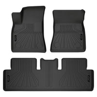 Husky Liners 70458 | Husky Liners Front & 2nd Seat Floor Liners, Fits 18-C TESLA 3 FRONT & 2ND SEAT FLOOR LINERS BLACK