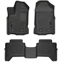 Husky Liners 94101 | Husky Liners Front & 2nd Seat Floor Liners, Fits 19-19 RANGER SUPER CREW ONLY FRONT & 2ND SEAT FLOOR LINERS BLACK