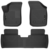 Husky Liners 95111 | Husky Liners Front & 2nd Seat Floor Liners; Front & 2nd Seat Floor Liners, Fits 17-C ENVISION WEATHERBEATER SERIES BLACK