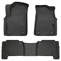 Husky Liners 95671 | Husky Liners Front & 2nd Seat Floor Liners, Fits 19-C ARMADA/QX80 FRONT & 2ND SEAT FLOOR LINERS BLACK