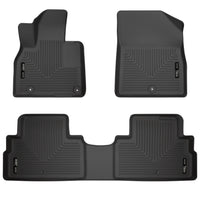 Husky Liners 95691 | Husky Liners Front & 2nd Seat Floor Liners, Fits 20-C TELLURIDE FRONT & 2ND SEAT FLOOR LINERS BLACK