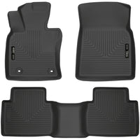 Husky Liners 95731 | Husky Liners Front & 2nd Seat Floor Liners, Fits 18-C CAMRY FRONT & 2ND SEAT FLOOR LINERS WEATHERBEATER SERIES