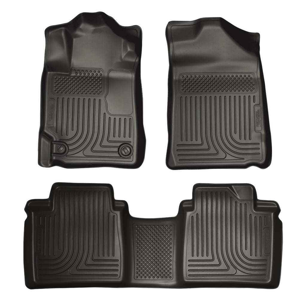 Husky Liners 98511 | Husky Liners Front & 2nd Seat Floor Liners, Fits 07-11 CAMRY FRONT AND SECOND SEAT LINER BLACK